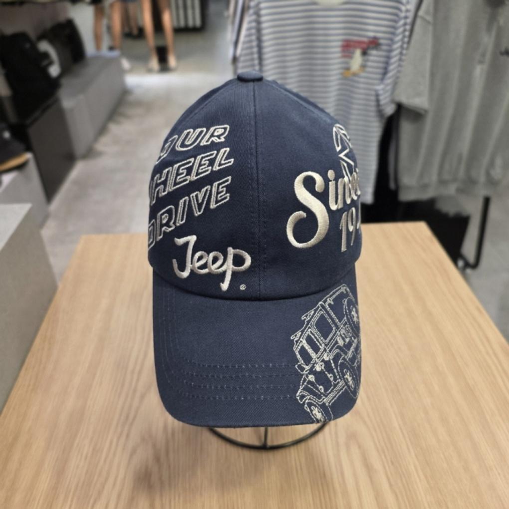 Jeep_Flower Logo Graphic Embroidered Ball Cap_JP3GCU017 Navy