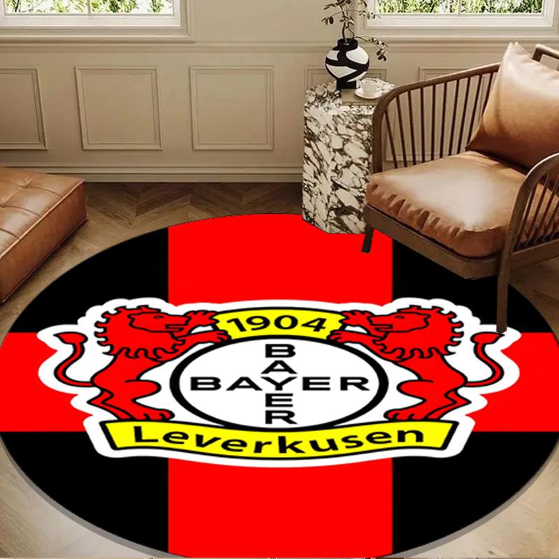 1PC rug Bayer Football Club Round mat Home Decor, Chair rug For livingroom,Bedroom, doormat home decor Birthday Gift Christmas Gifts