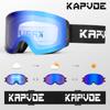 Kapvoe Photochromic Ski Goggles Magnetic Anti-Fog Lenses UV400 Protection Men Women Ski Goggles Snow Sunglasses Sports Eyewear