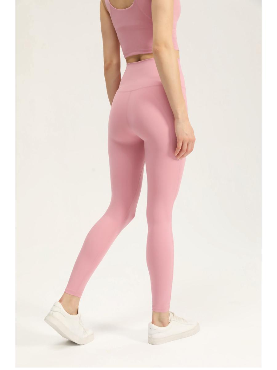 

Women s Nude High-Waist Yoga Pants - High Elasticity, Hip Lifting, Tummy Control, Ideal for Running and Fitness XL (118-128 lbs)