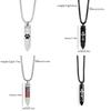 New Arrival American Flag Cat Claw Cross Stainless Steel Bullet Pendant Necklace