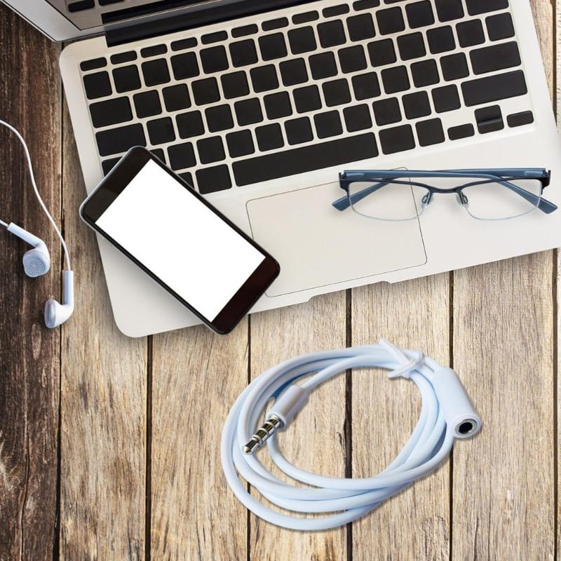 3.5mm Sound Adapter 3.5mm Cable Male To Female Transmission for Laptop Phone Tablet Earphone Headphone Microphone