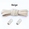 1 Pair Elastic Shoelaces Without Ties Flat Shoe Laces Round Metal Capsules Lock Rubber Band Lazy Shoes Lace For Sneakers