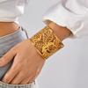 Bracciali Punk Massicci in Acciaio Inossidabile a Bracciale Largo per Donne Uomini Classici Geometrici Braccialetti Larghi Aperti Gioielli Estetici d'Amicizia