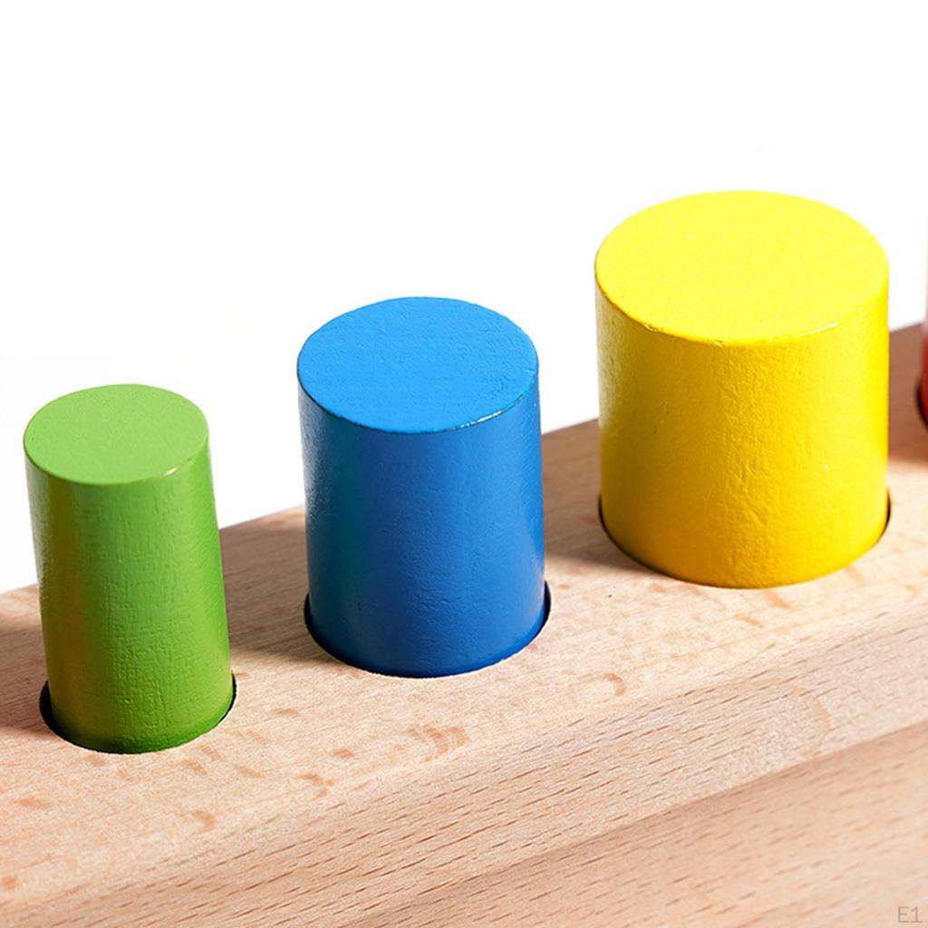 Cylinder Toys Blocks Learning Home Education Early Development Portable Children