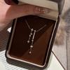 Luxury Sparkling Star Necklace with Fringe Pendant Full of Diamonds Elegant and Stylish Womens Collarbone Chain
