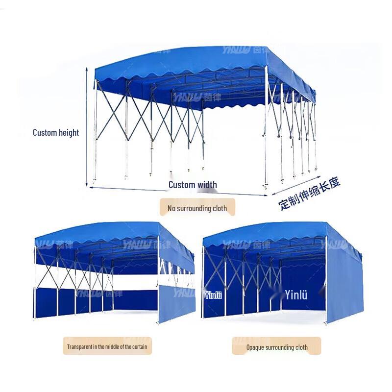 Large Retractable Outdoor Canopy & Sunshade