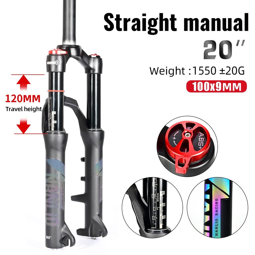 NANLIO 20in 24in Mountain Bike Fork Student Bicycle Air Suspension Barrel Shaft Rear Corolla Structure Design Frame Accessories