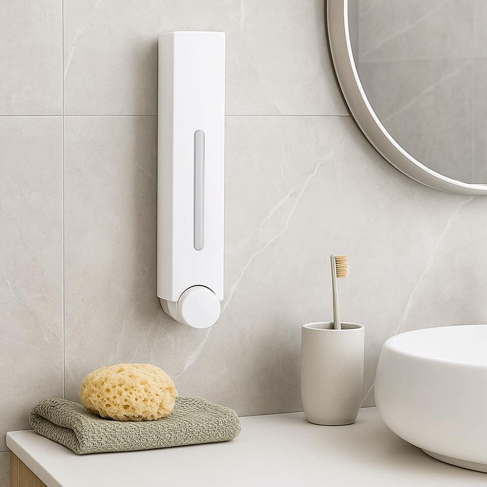 Plastic Wall Mount Dispenser Waterproof Bathroom Soap Dispenser Liquid Soap Dispenser  Restaurant