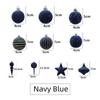 Decorative Hanging Balls Holiday Decorations Unique Aesthetic Christmas Ball Set For Decoration Celebration Blue