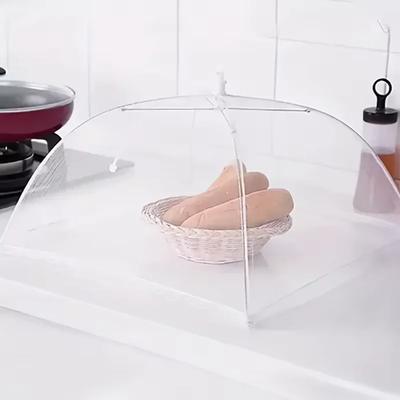 Skládací síťky na jídlo proti mouchám a komárům, poklopy na jídlo, deštníky, piknikové, ochrana pokrmů, poklopy na jídlo, kuchyňské potřeby