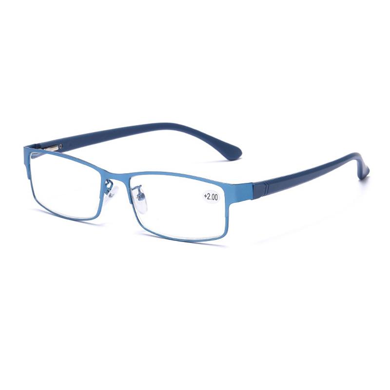 Fashion Classic Business Reading Glasses For Men Titanium Alloy Frame Readers Eyewear Ultra Light Resin Lens Presbyopia Glasses