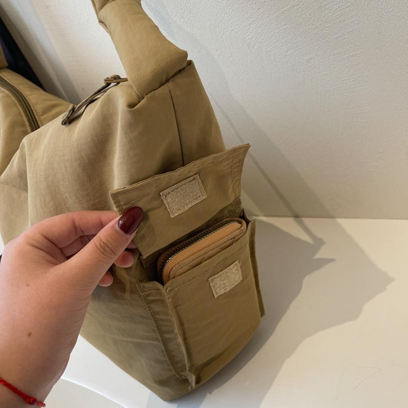 Velká nákupní taška Dámská jednobarevná taška přes rameno Crossbody taška