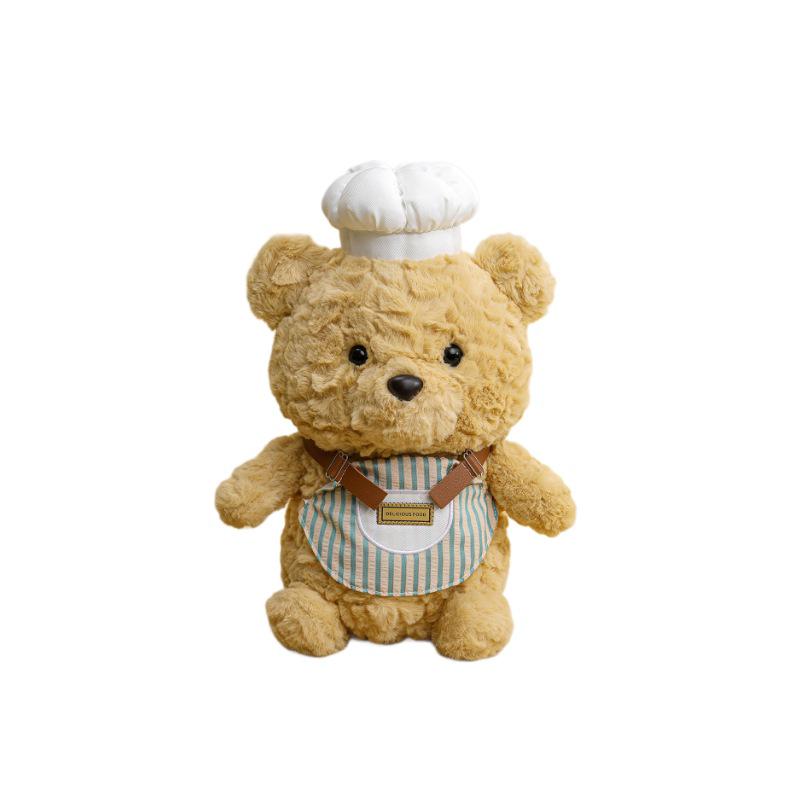 Chef Elephant Plush Doll with Apron & Duck, Baking Bear Toy - Perfect Birthday Gift