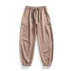 Mens Vintage Baggy Jeans Loose Fit Ankle Tie Plus Size Casual Pants