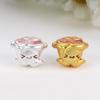 Sterling Silver 999 Rose Flower Beaded Rope DIY Charm Jewelry Accessory