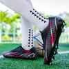 Unisex Football Boots Men's High -top Elastic Socks Mouth Leather Art Lawn Long Nail Football Shoes Children Big Size Football Boots