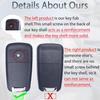 Key Fob Shell Case Fits for Chevrolet Sonic Trax Equinox Chevy Buick Encore GMC Terrain 4 Button Folding Flip Remote Control Key Fob Cover