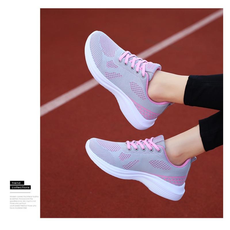 Autumn New Women's Shoes Breathable Fly Woven Mesh Running Shoes Casual Sports Shoes for Women