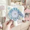Lace Edged Badge Display Case Cat-Ear Shape Can Badge Cover Lightweight Badge Holder  Ita Bag