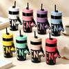 1Pcs 900Ml Insulated Straw Tumbler With Leakproof And Hot Cold Retention Free Cup Brush Perfect For Travel School Outdoor Use