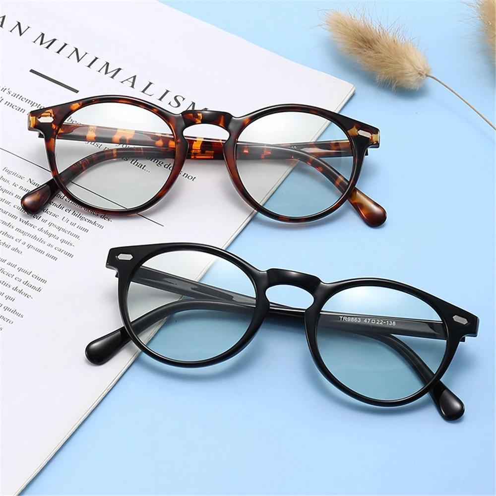 Classic Small Matte Black Transition Glasses Blue Light Blocking Eyeglasses Computer UV400 Photochromic Color Changing Eyewear