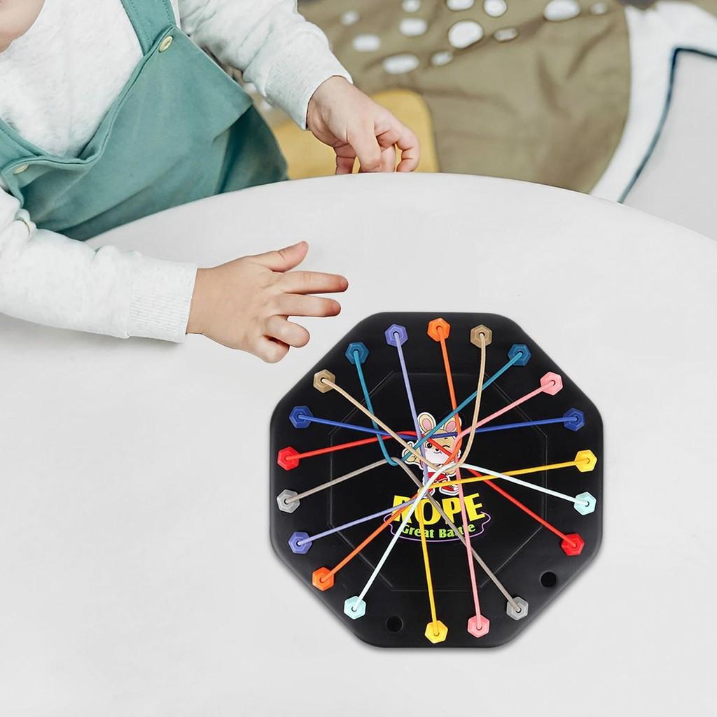 Kid Rope Knots Logical Thinking Board Game Thinking Challenge Strategy Table Game Toys Rope Untying Game for Kids 3+