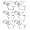 100Pcs Star   Clips Hollow Out Cartoon   Strong Clamping Sturdy Small Paper Clips for Documents Clothes Papers