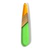 5 PCs Resin & Wood Wood Effect Resin Pendants Multicolor Drop 4.4cm X 0.8cm