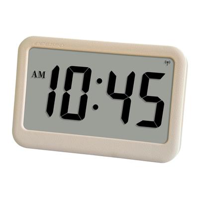 ADESSO Digital Radio Leather Style Digital Time Wall Table Can Be Used As a Not for Sticker Included Clock, Design, Only, Simple, Hanging, Clock,