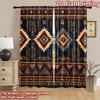2D flat printing 2pcs Curtain Window Drapes Geometric Floral Motifs Digital Printed Polyester Drapes Festive Curtains Perfect