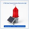 122/155 Solar Aviation Obstruction Light with GPS Networking for Skyscrapers and Towers