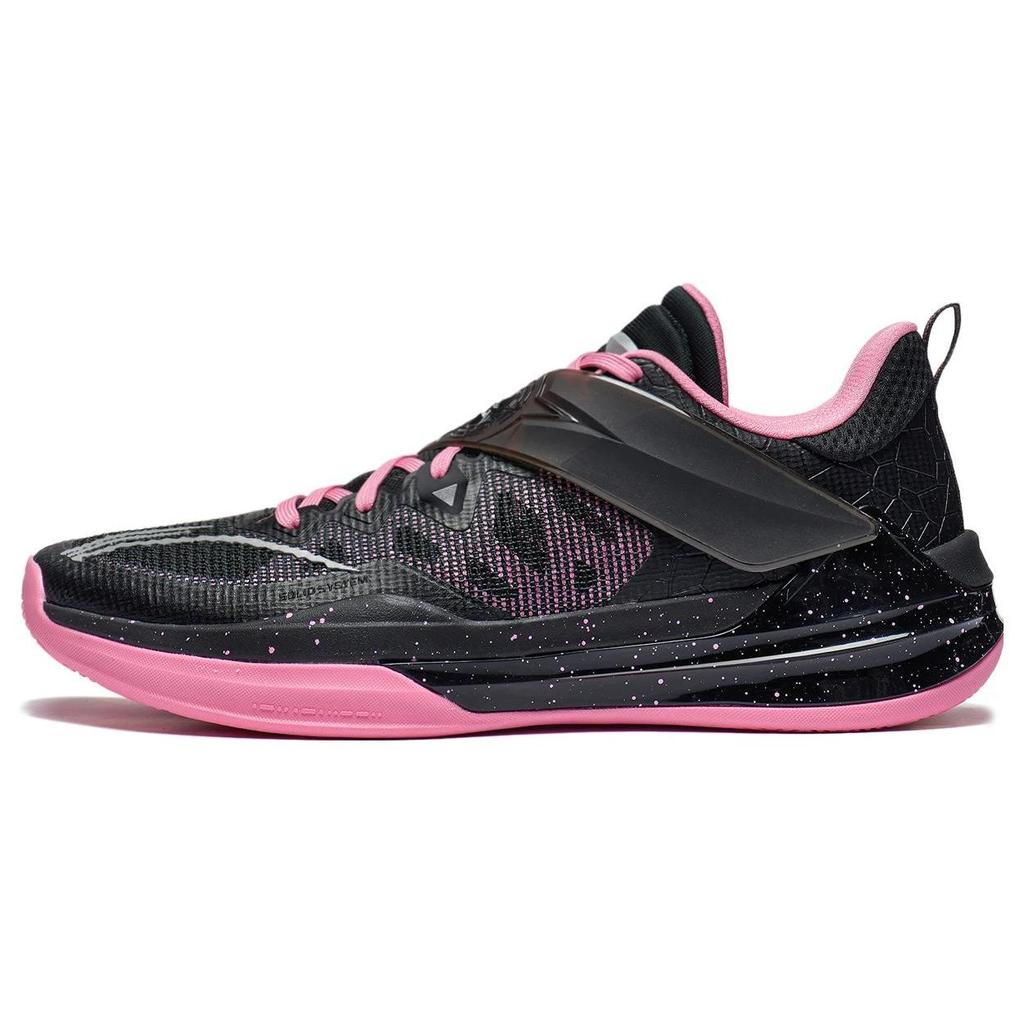 LiNing Blade 3 Team Shock Absorbing Non-Slip Durable Low-Top Basketball Shoes Men sneakers Black Pink ABAS095-11