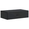 Wall Mounted Side Table Black 59 X 34.5 X 17 Cm