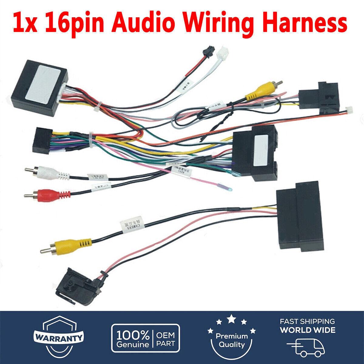 1x 16pin Android Stereo Power Audio Wiring Harness For Ford Focus Edge Explorer