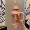 1300ML Large Capacity Sports Water Bottles Cute Portable Straw Cup Water Bottle for Outdoor Sport Travel Fitness Drinking Bottle
