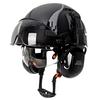 CE Safety Helmet W/ Adjustable Vent Slot Double Goggle Earmuffs ABS Safety Cap for Engineer Lightweight Construction Work Hat