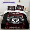 Set Lenzuola Trapunta Manchester United Copripiumino Federa Decorazione Casa Regalo di Compleanno (1 * copripiumino + 2 * federa, senza nucleo)