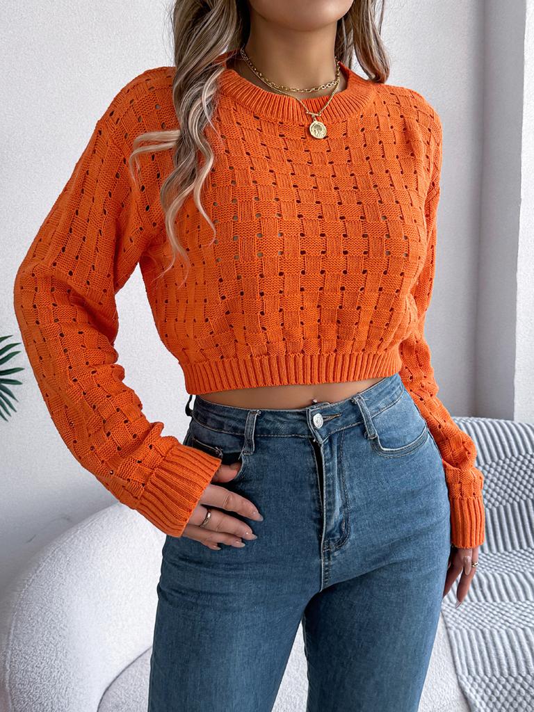 Autumn Winter Sexy Low Back Button Hollow Long Sleeve Turtleneck Sweater Women's Clothing
