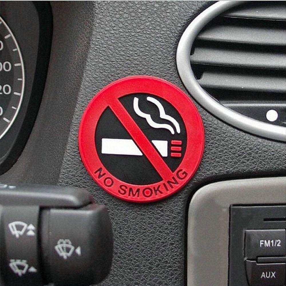 

Novelty 5 Piece Rubber Car Sticker Warning Logo No Smoking Sign Car Taxi Decal