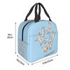 Playing Light Yellow Lab Labrador Retriever Insulated Lunch Bag for Women Kids Leakproof Food Boxes Thermal Lunch Box Tote