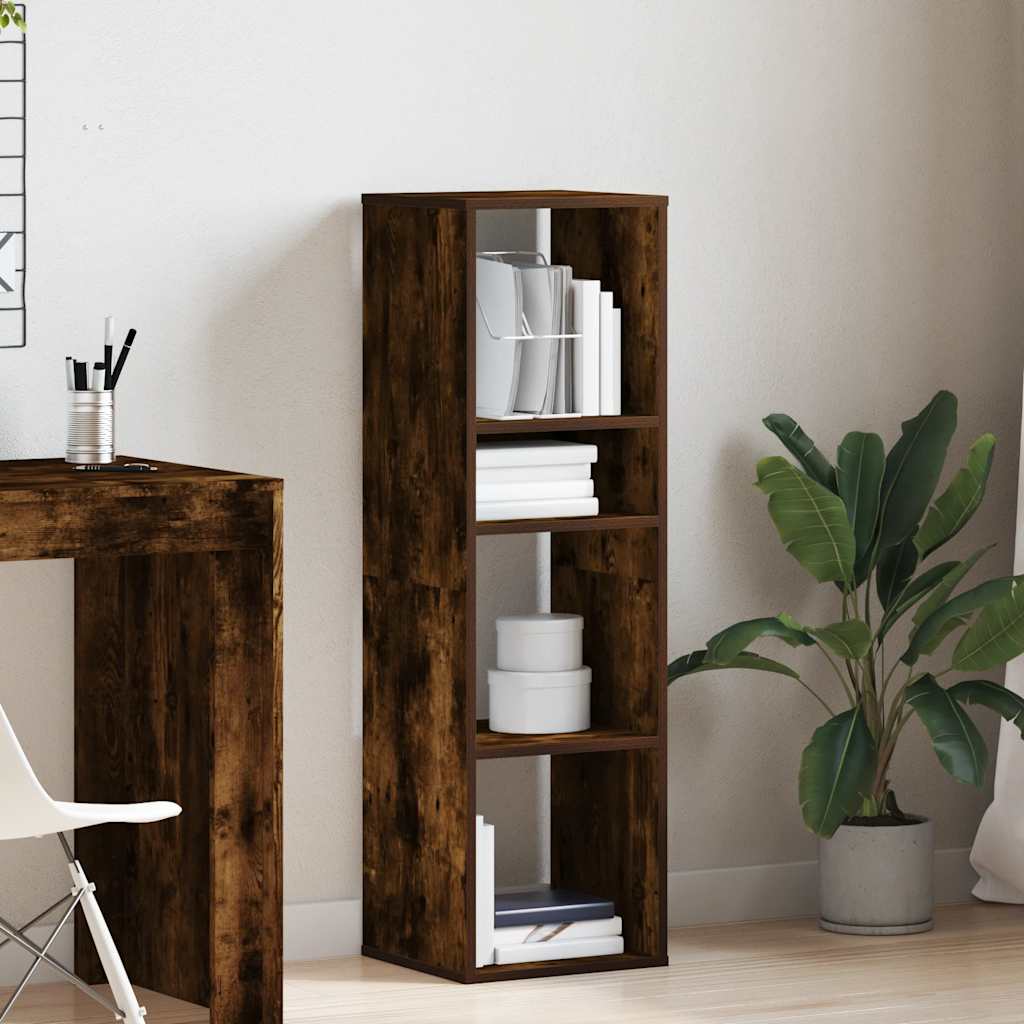 Bookshelf Smoked Oak 34 x 31 x 112 cm Engineered Wood