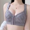 Front Buckle Seamless Underwear Thin Section Women's Big Breasts Small Beautiful Back Adjustable Large Size Bra Gather and Close The Breast Bra
