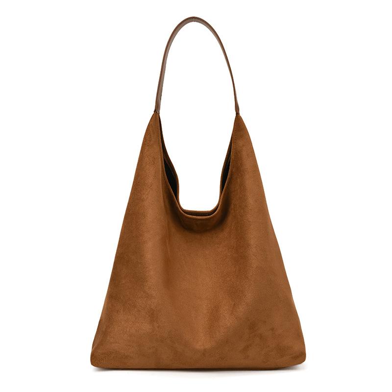 Large-capacity retro bag women's autumn and winter versatile 2025 new casual shoulder bag texture work commuter tote bag