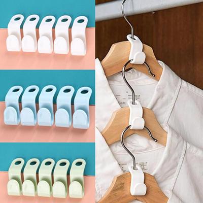 5PCS Creative Home Hanger Connection Hook Neat Storage Space-saving Storage Artifact, Household Supplies