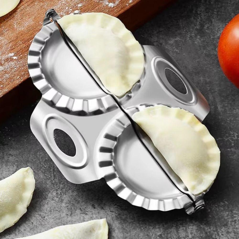 

Double Headed Stainless Steel Dumpling Maker Crimped Design Dumpling Making Tools Home Single Headed