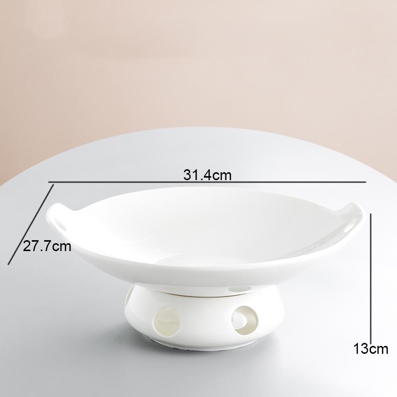 

Керамические обеденные тарелки Хот-пот с плитой Креативная ресторанная посуда неправильной формы Однотонные тарелки для овощей Подогревающая тарелка