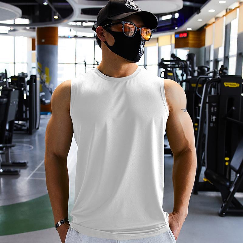 Men's Sleeveless Vest Man Bodybuilding Shirt Sports and Leisure Fitness Wear Athletes T-shirt Mens Singlet Running Vests Dryfit