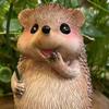 Realistic Hedgehog Statue Handcrafted Look Garden Animal Statue  Yard Landscaping