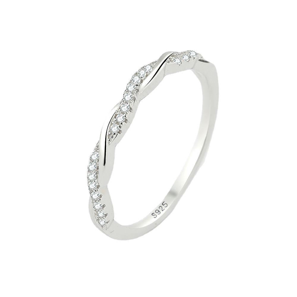S925 Sterlingsilber Liebesumarmung Drehring - Damen Minimalistisches Japanisches & Koreanisches Möbius-Design